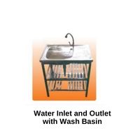 Water Inlet 13mm Hose and Outlet 40mm Hose & Wash Basin Cabinet